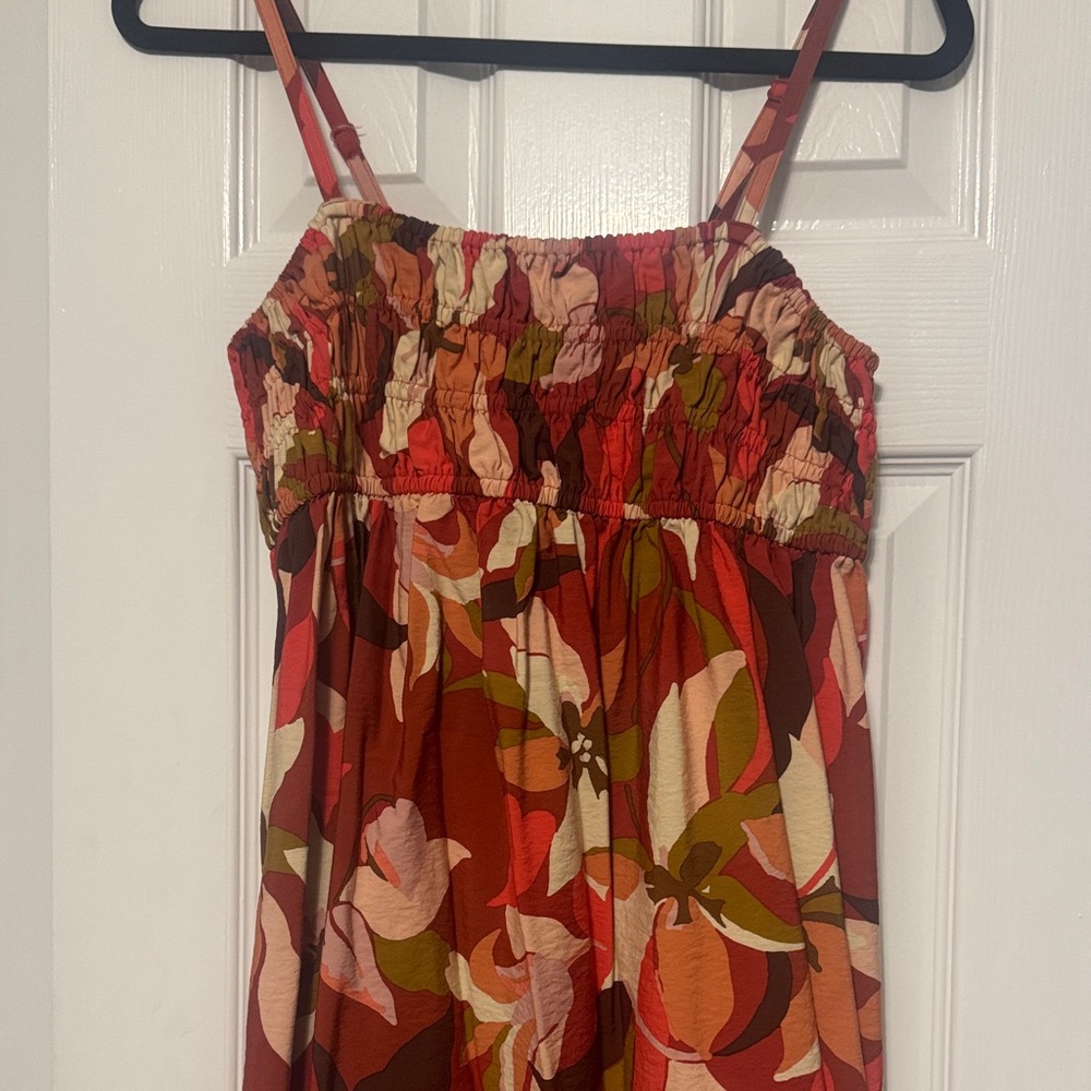 A New Day Floral Print Sundress with Straps
